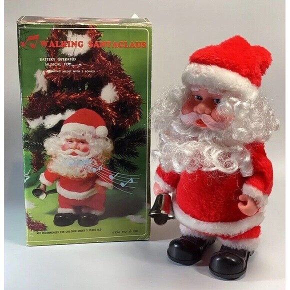 Santa Claus Vintage Battery Operated Walking SantaClaus**READ** - Picture 2 of 6